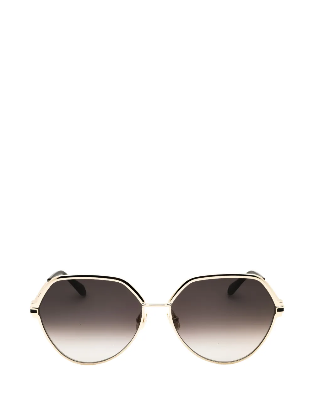 Ferragamo geometric-frame sunglasses - Oro