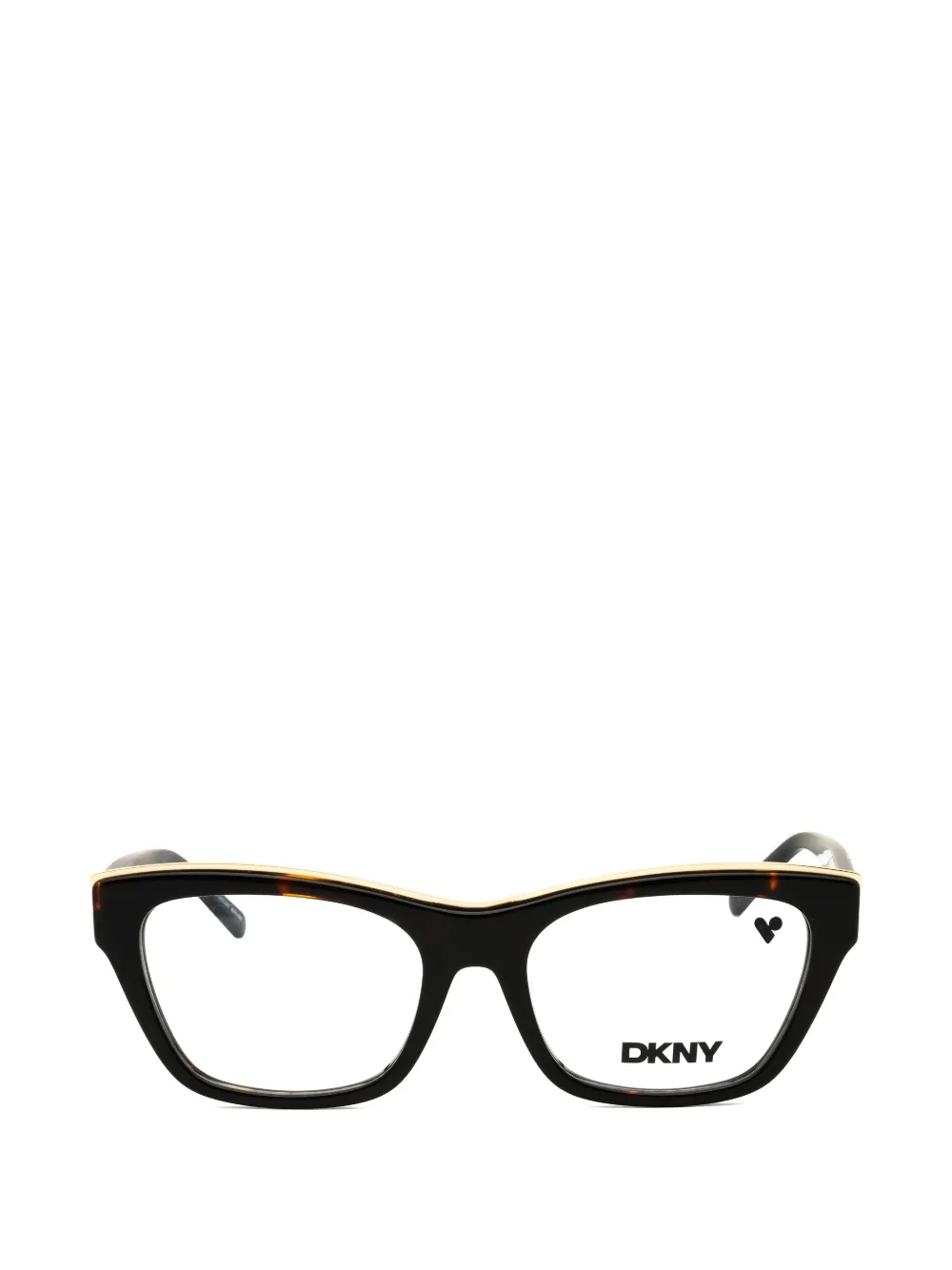 DKNY tortoiseshell-effect cat-eye frame glasses