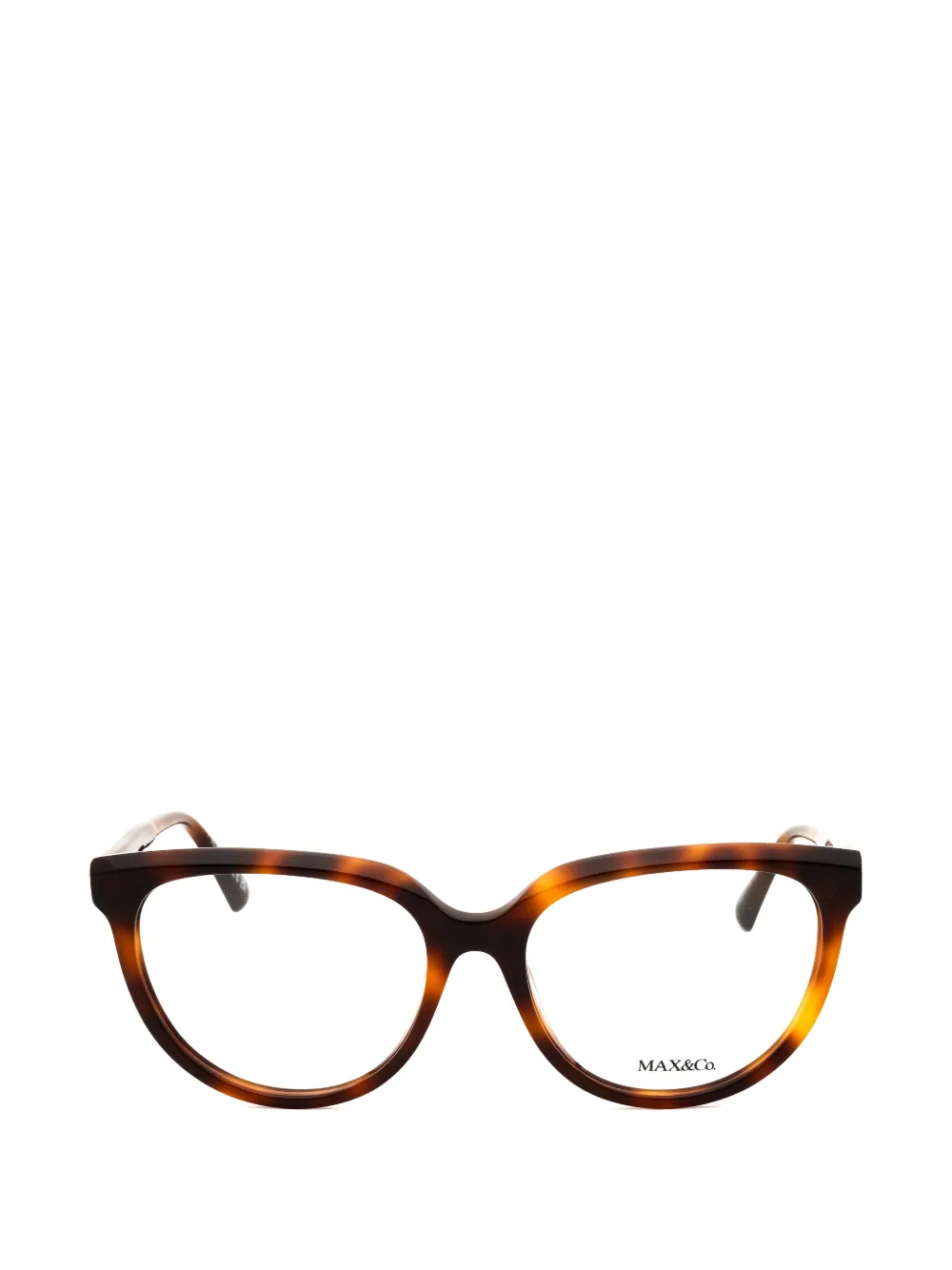 MAX&Co. tortoiseshell-effect oval-frame glasses - Marrone