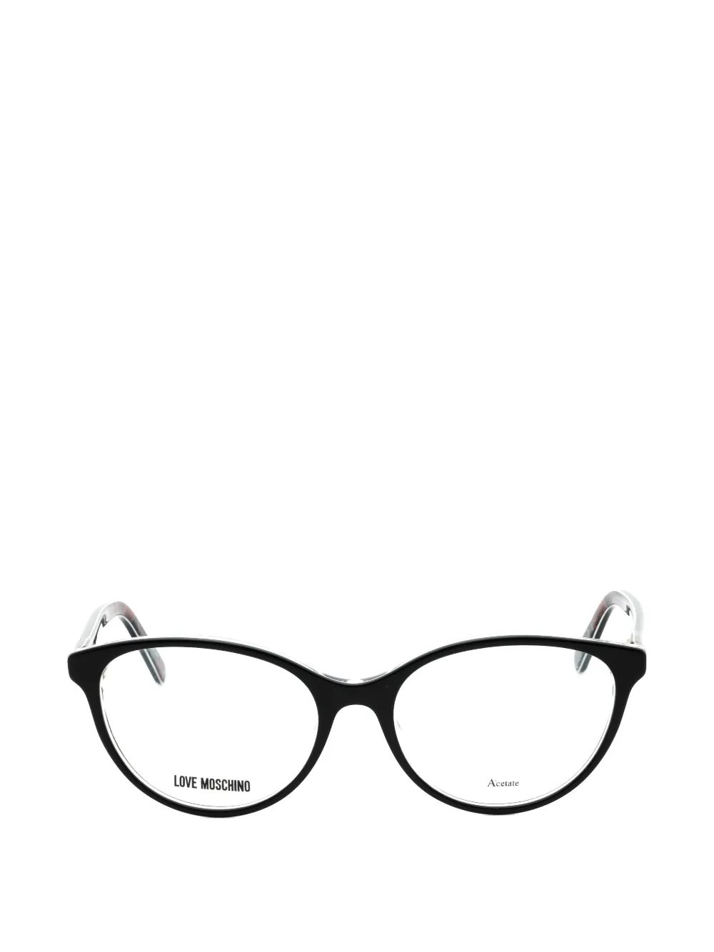 Love Moschino oval-frame glasses - Nero