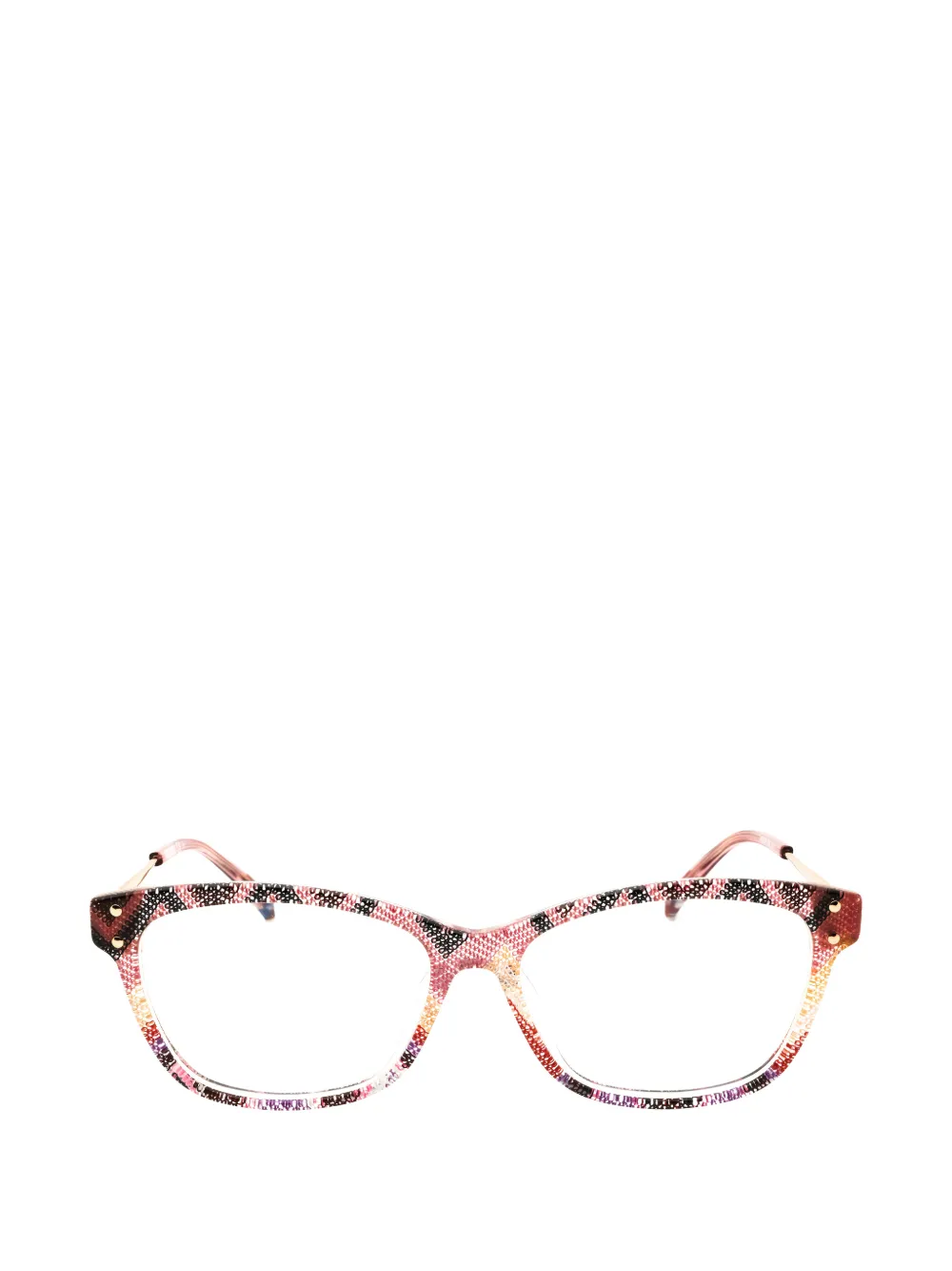 Missoni zigzag-print cat-eye glasses