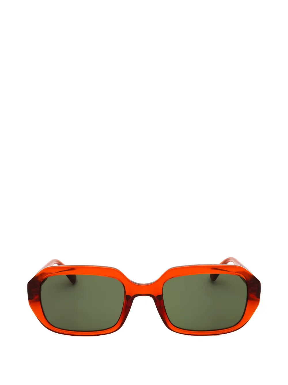 GUESS USA geometric-frame sunglasses - Marrone