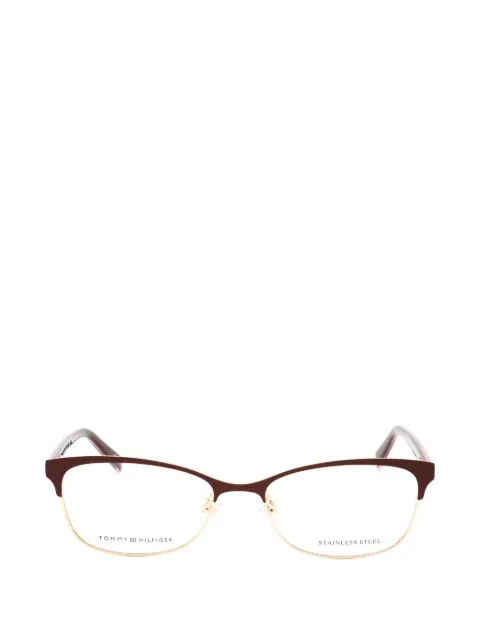 Tommy Hilfiger browline oval-frame glasses