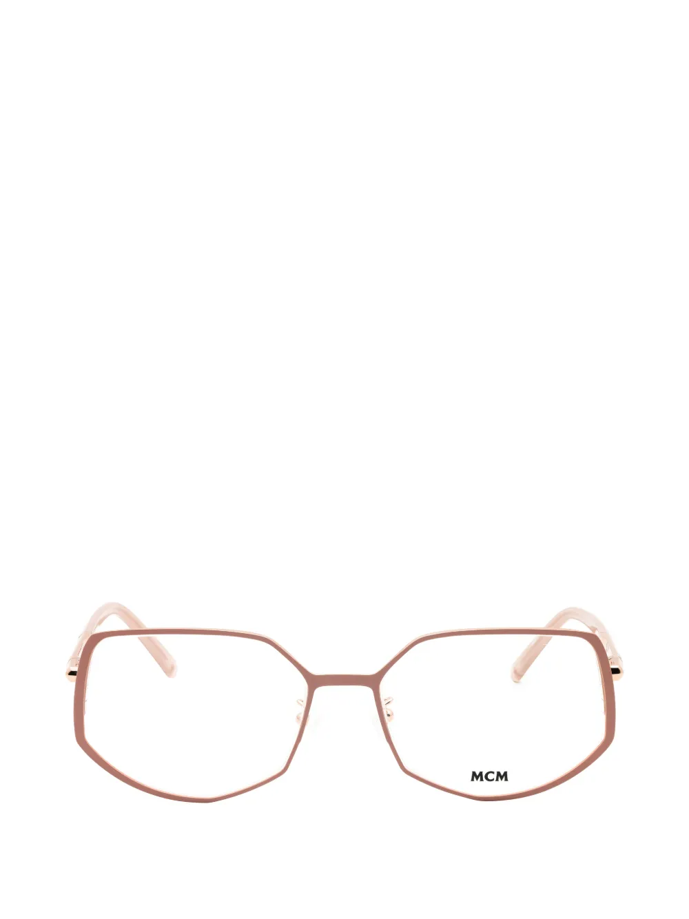 Mcm Geometric-frame Glasses In Pink