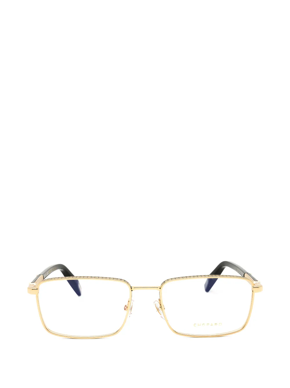 Chopard Vchl 48 Rectangle-frame Glasses In Gold