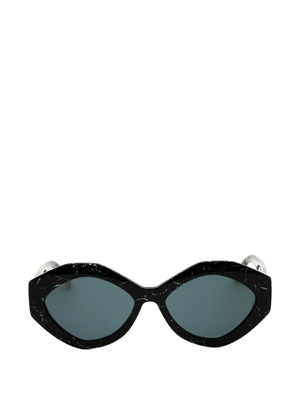 Missoni geometric-frame marble-effect sunglasses - Nero
