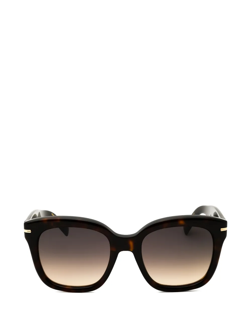 BOSS rectangle-frame sunglasses - Marrone