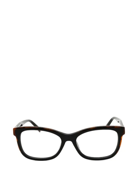 MISSONI EYEWEAR tortoiseshell-effect rectangle-frame glasses