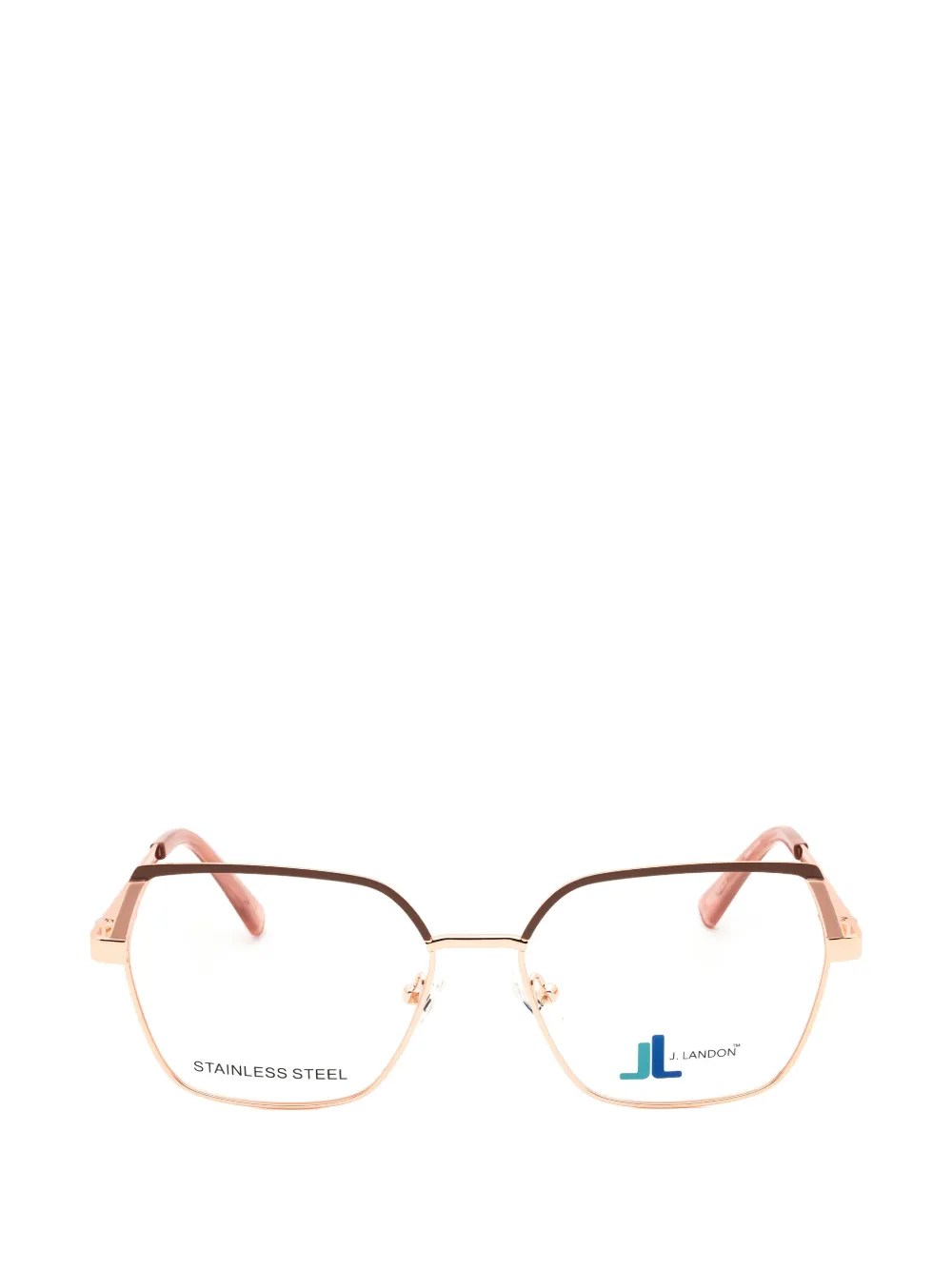 J. Landon geometric-frame glasses