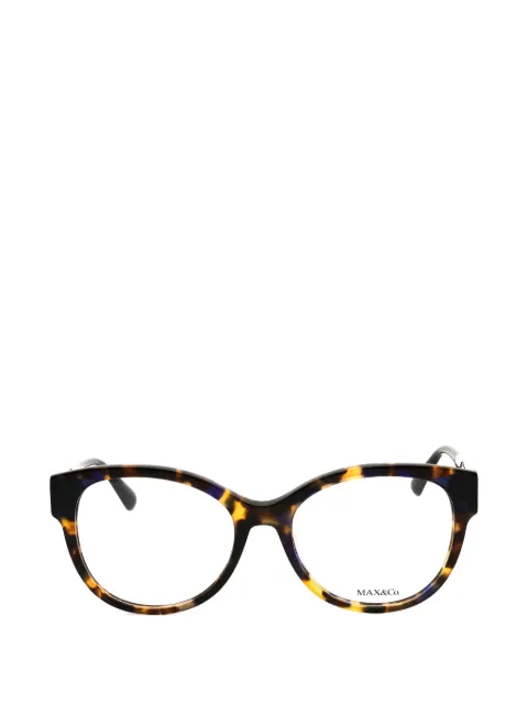 MAX&Co. tortoiseshell-effect round-frame glasses