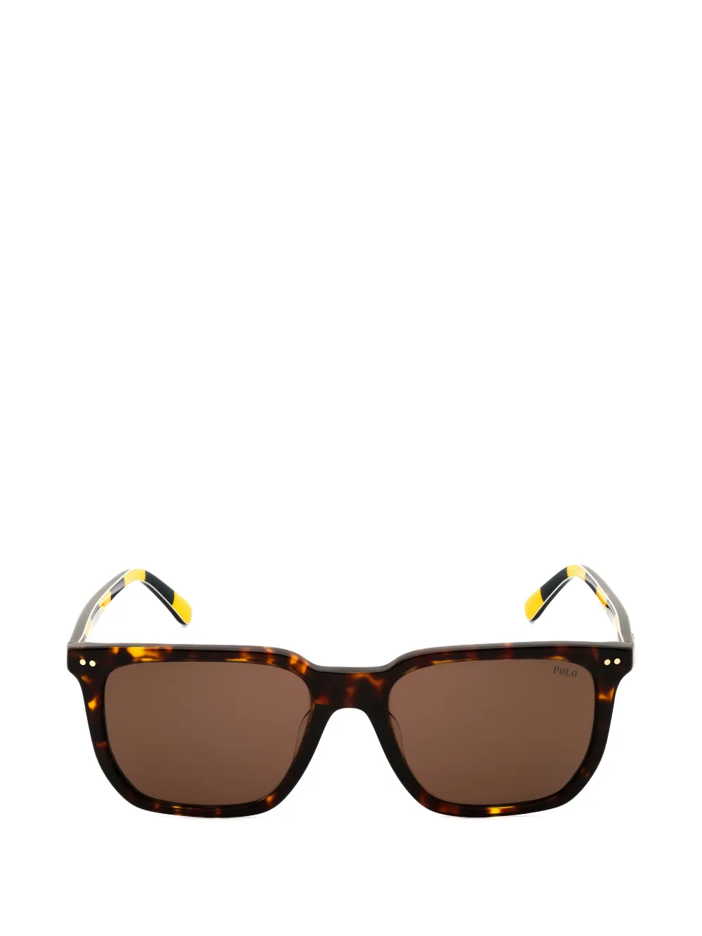POLO RALPH LAUREN EYEWEAR tortoiseshell-effect rectangle-frame sunglasses