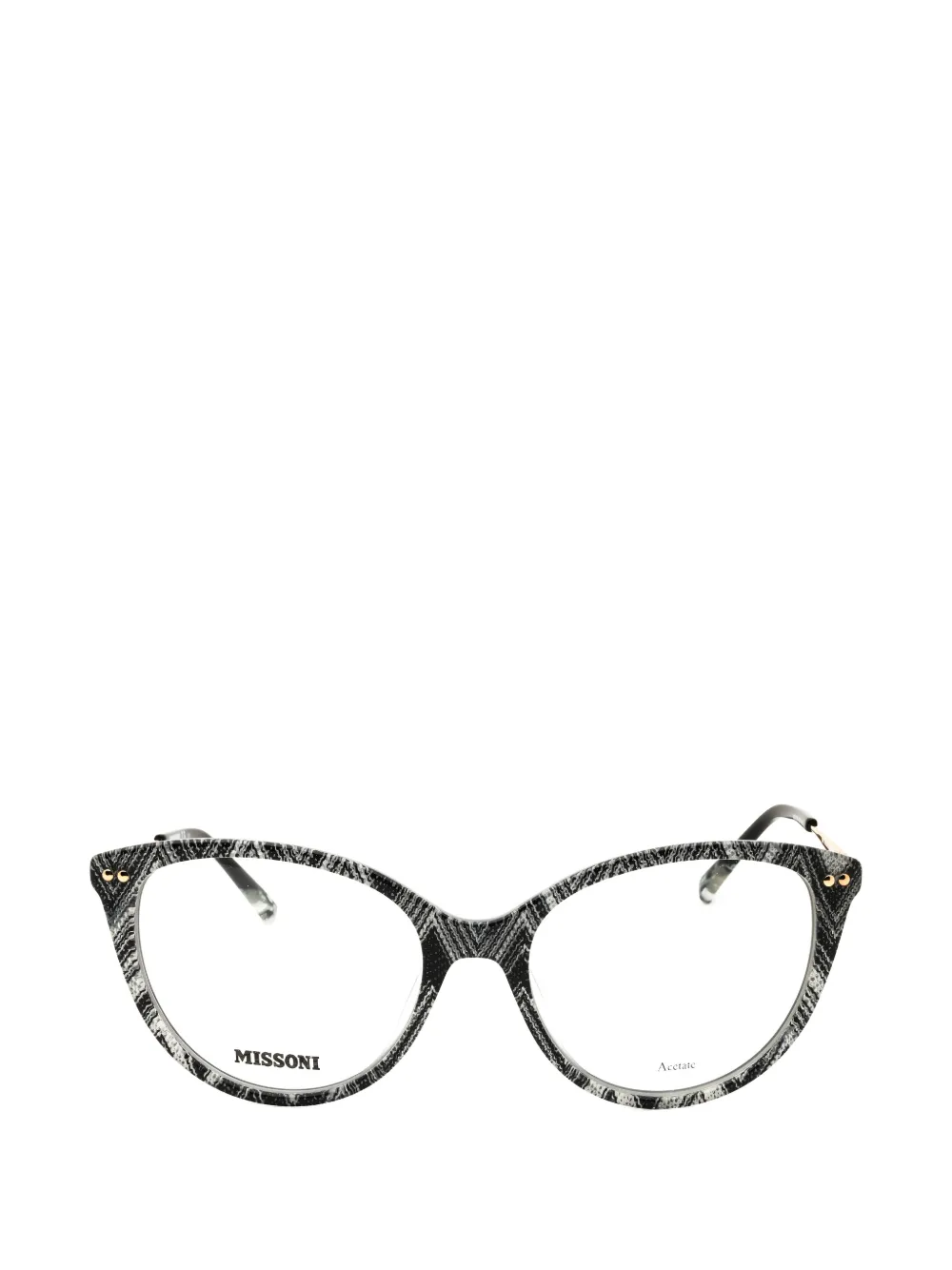 Missoni zigzag-print cat-eye glasses