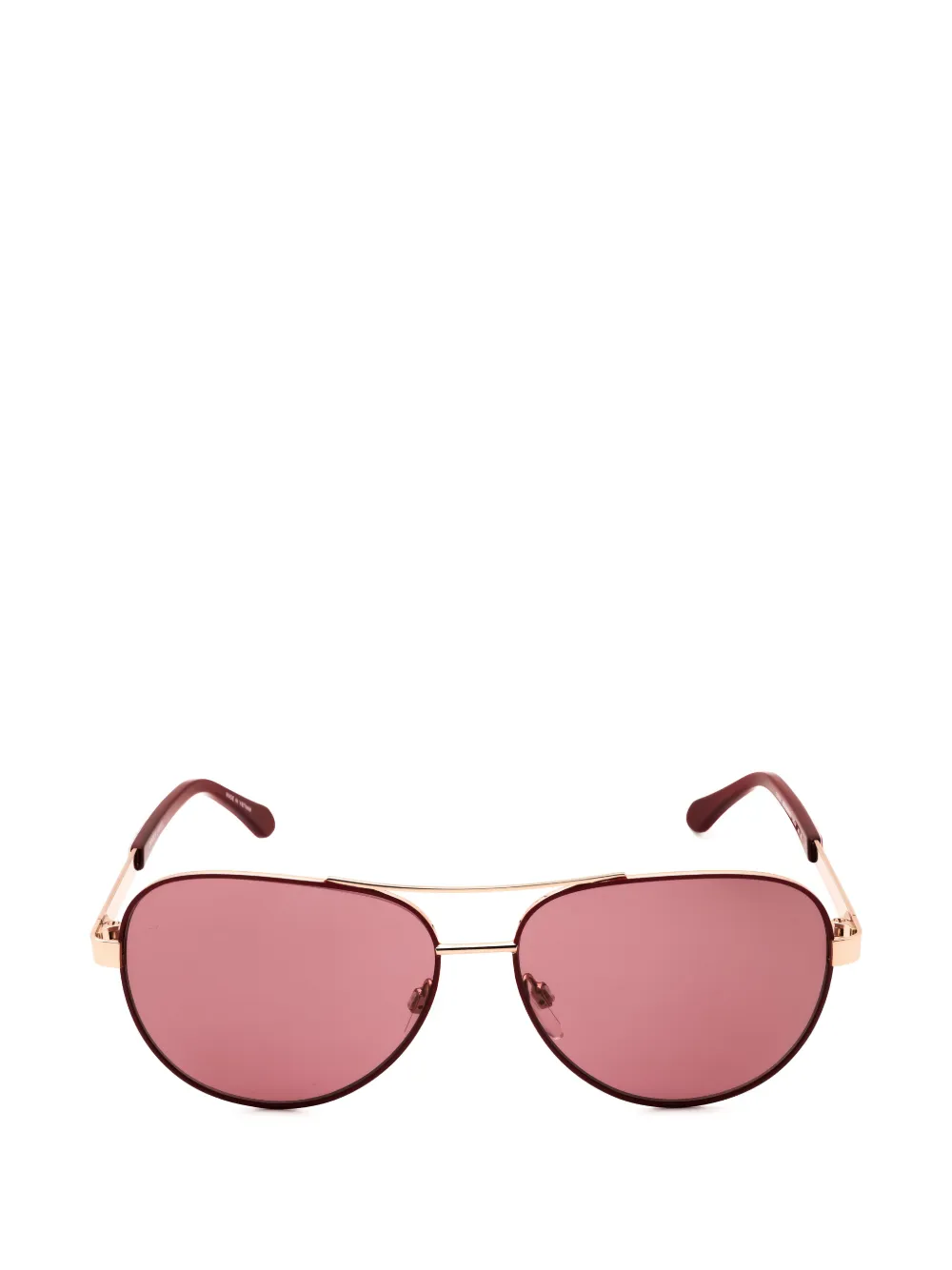 Draper James double-bridge pilot-frame sunglasses - Rosso