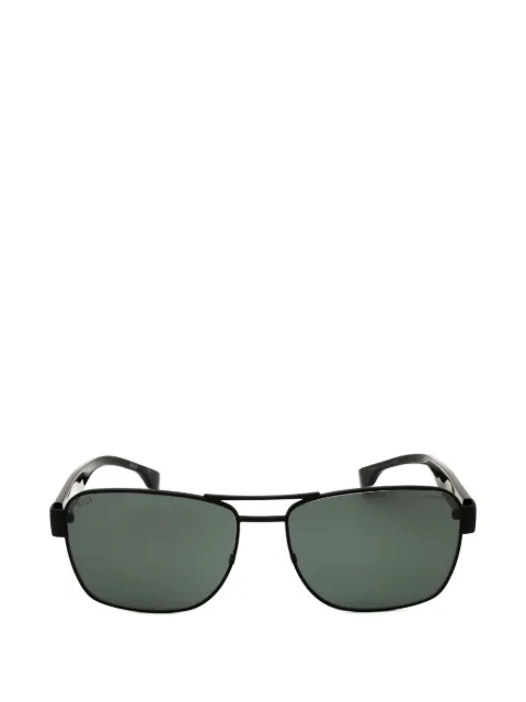 BOSS rectangle-frame polarized sunglasses