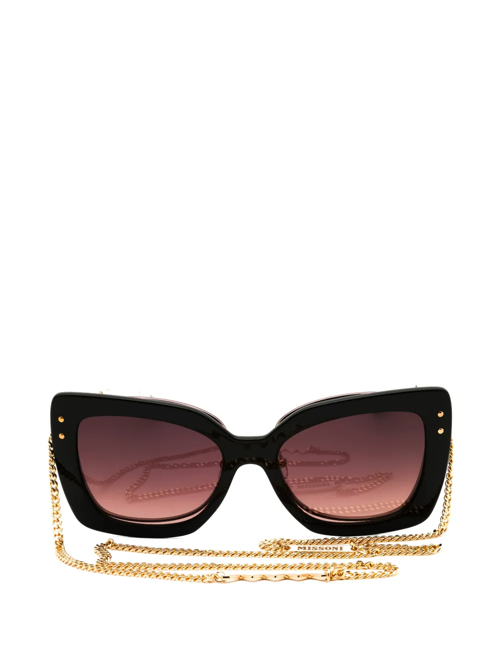 Missoni cat-eye clip-on sunglasses