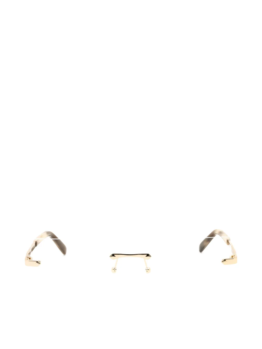 MCM rectangular glasses | guldfärgad | Image 1