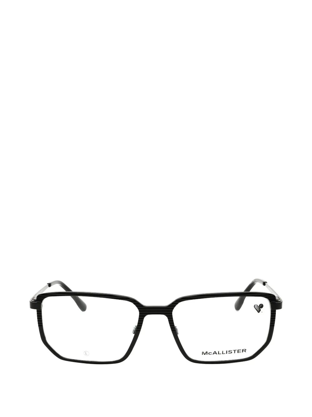 McAllister rectangle-frame glasses | Black | Image 1