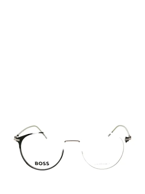 BOSS round-frame glasses