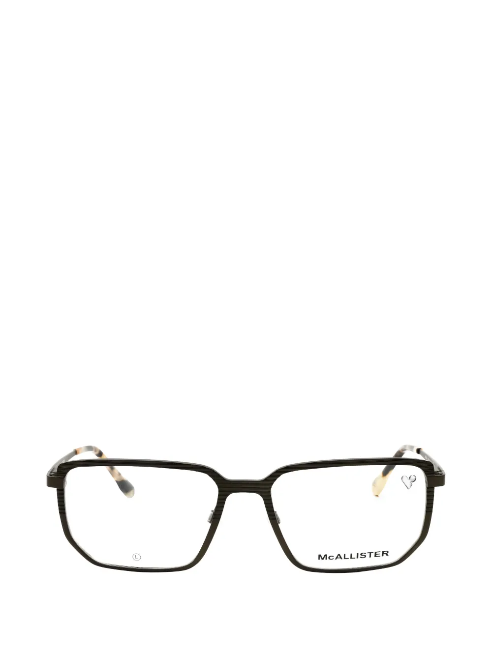McAllister rectangular-frame glasses | Black | Image 1