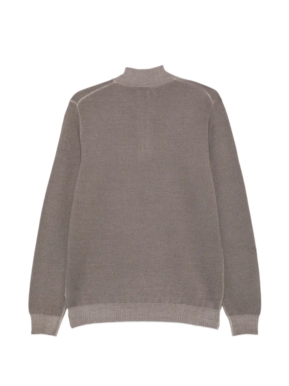 Fedeli Gebreide trui met kwartrits Beige