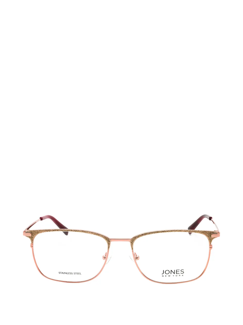 Jones New York glitter-detail rectangle-frame glasses