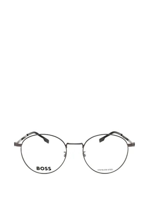 BOSS round-frame glasses