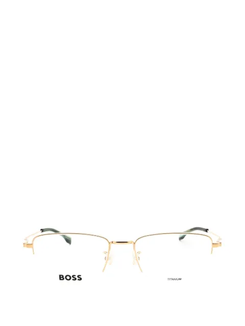BOSS rectangle-frame glasses
