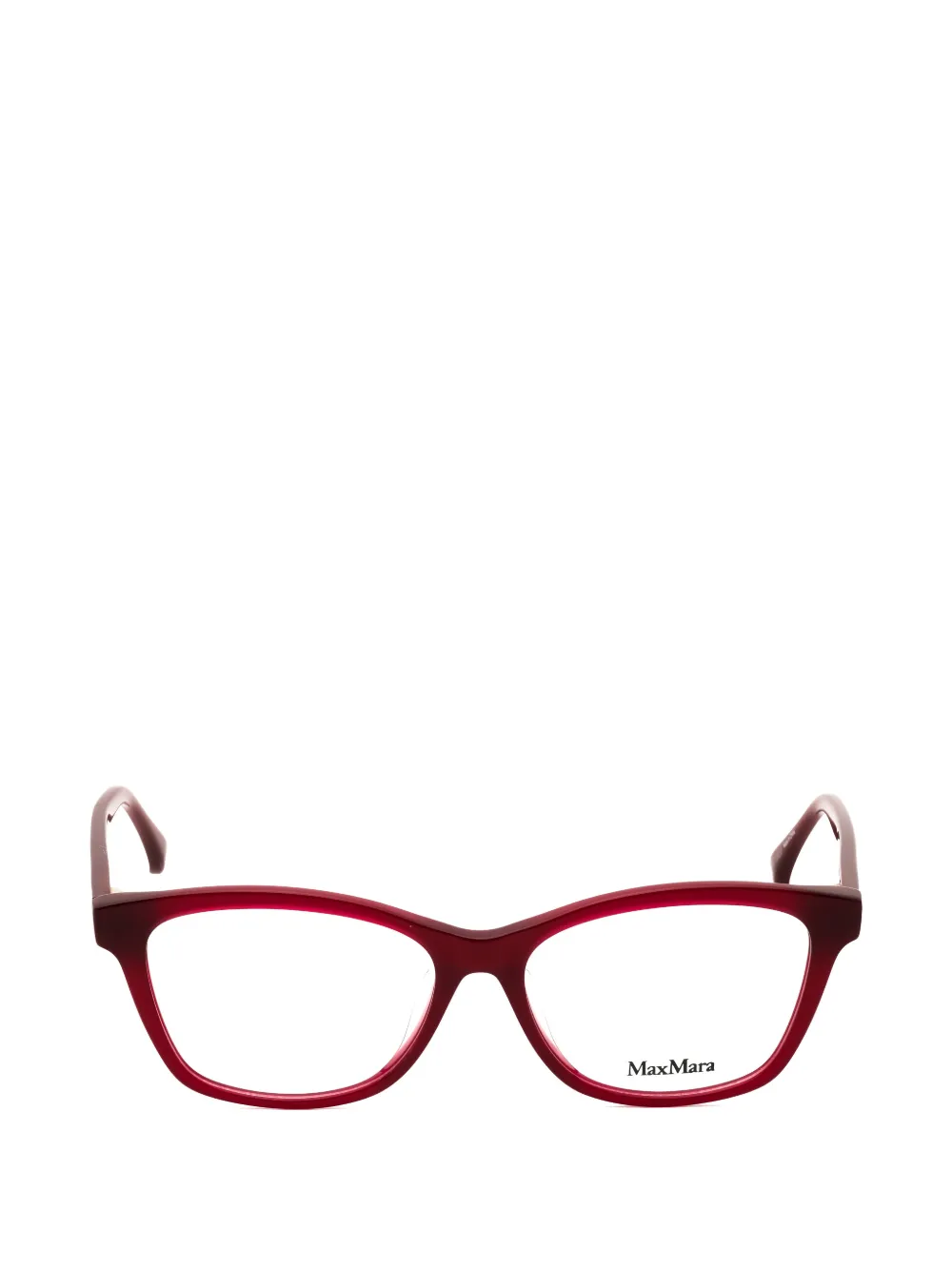 Max Mara Rectangle-frame Glasses In Red