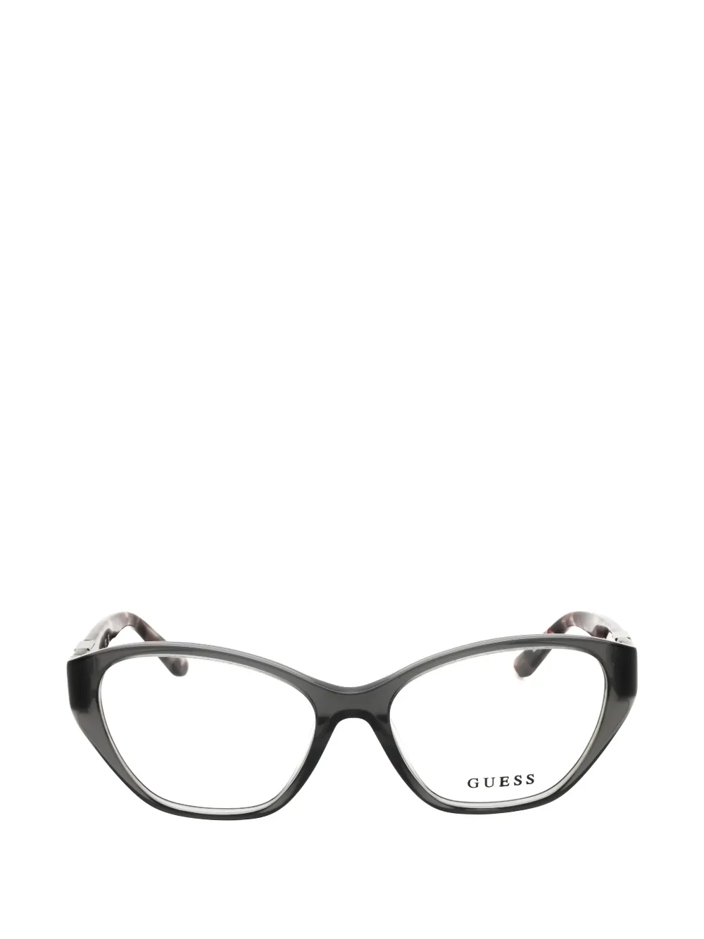 GUESS EYEWEAR logo-detail cat-eye glasses - Grigio