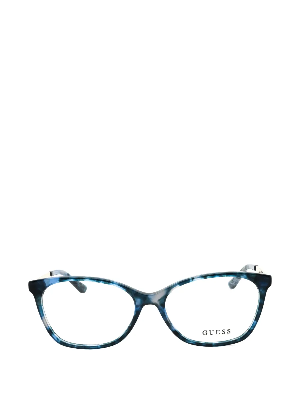 GUESS USA tortoiseshell-effect rectangle-frame glasses