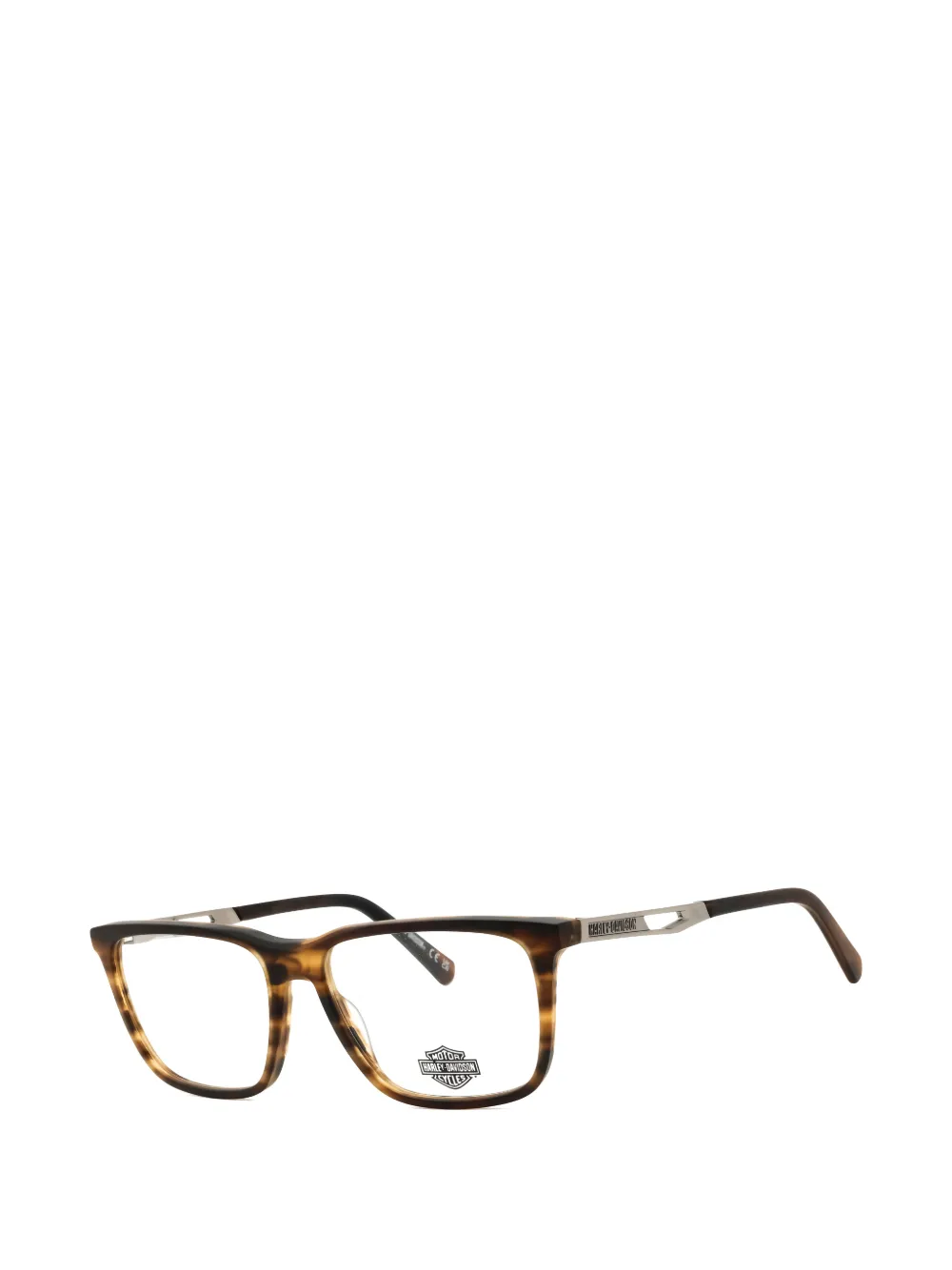 Harley-davidson Rectangle-frame Glasses In Brown
