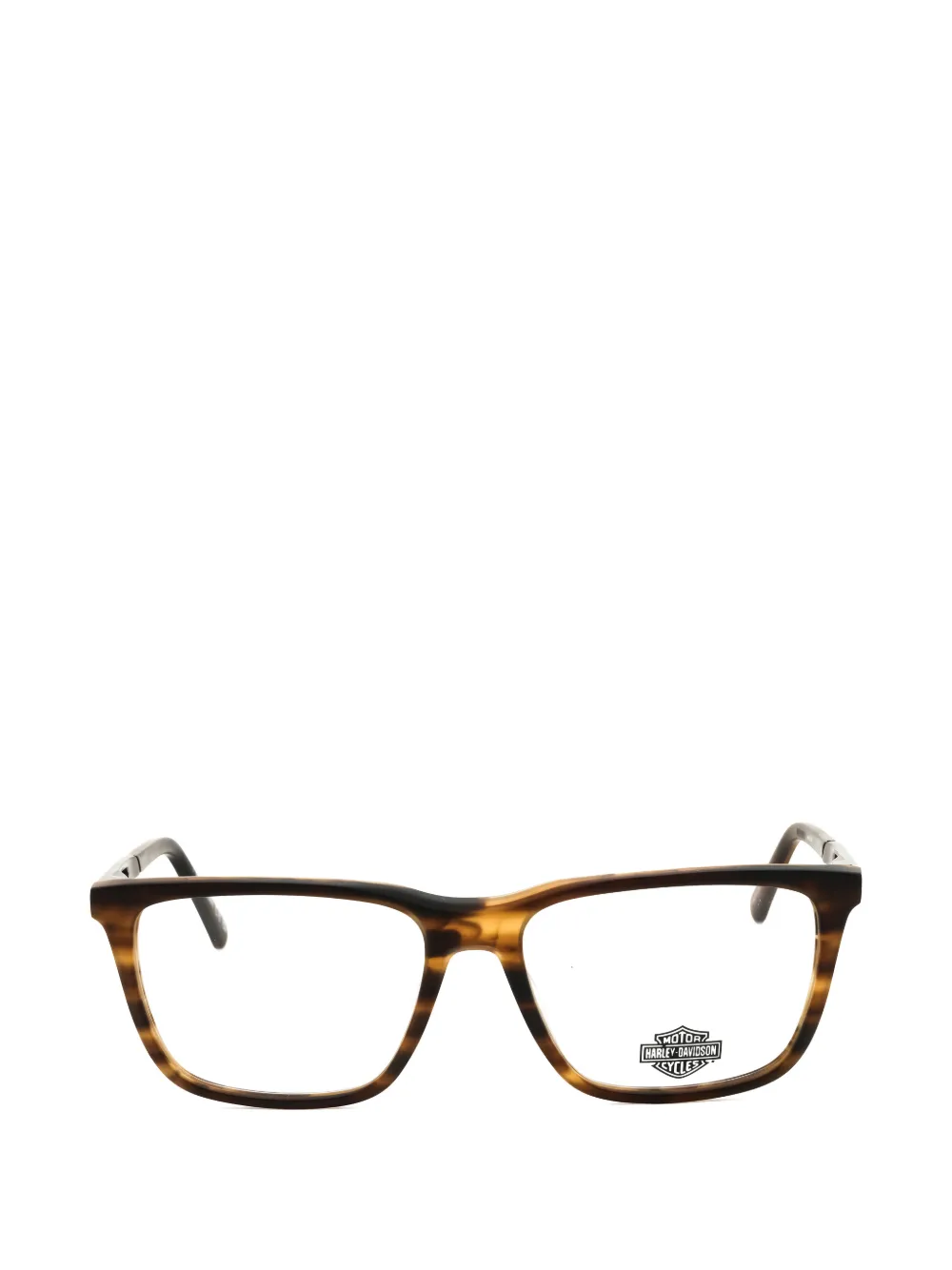 Harley-davidson Rectangle-frame Glasses In Brown