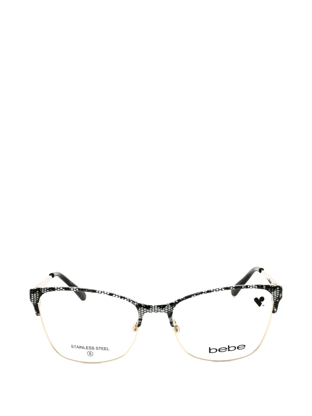 Bebe Lace-pattern Cat-eye Glasses In Black