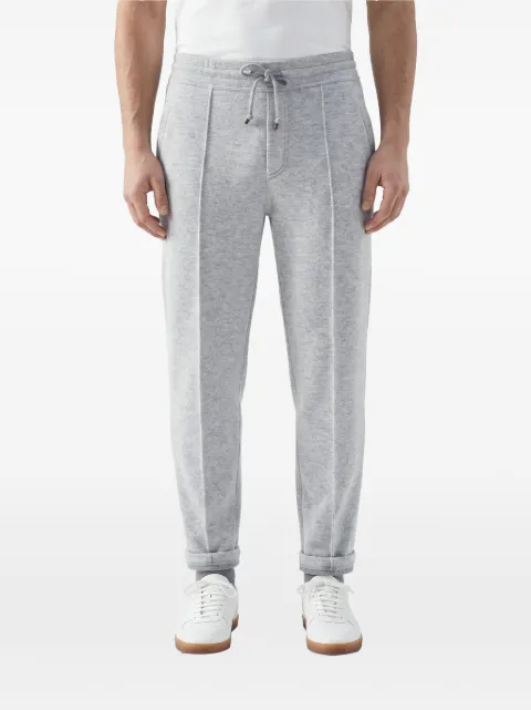 Brunello Cucinelli pantalones con cordones en la pretina y detalle de costuras