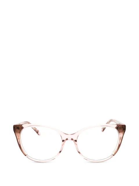 Bebe animal-print cat-eye glasses