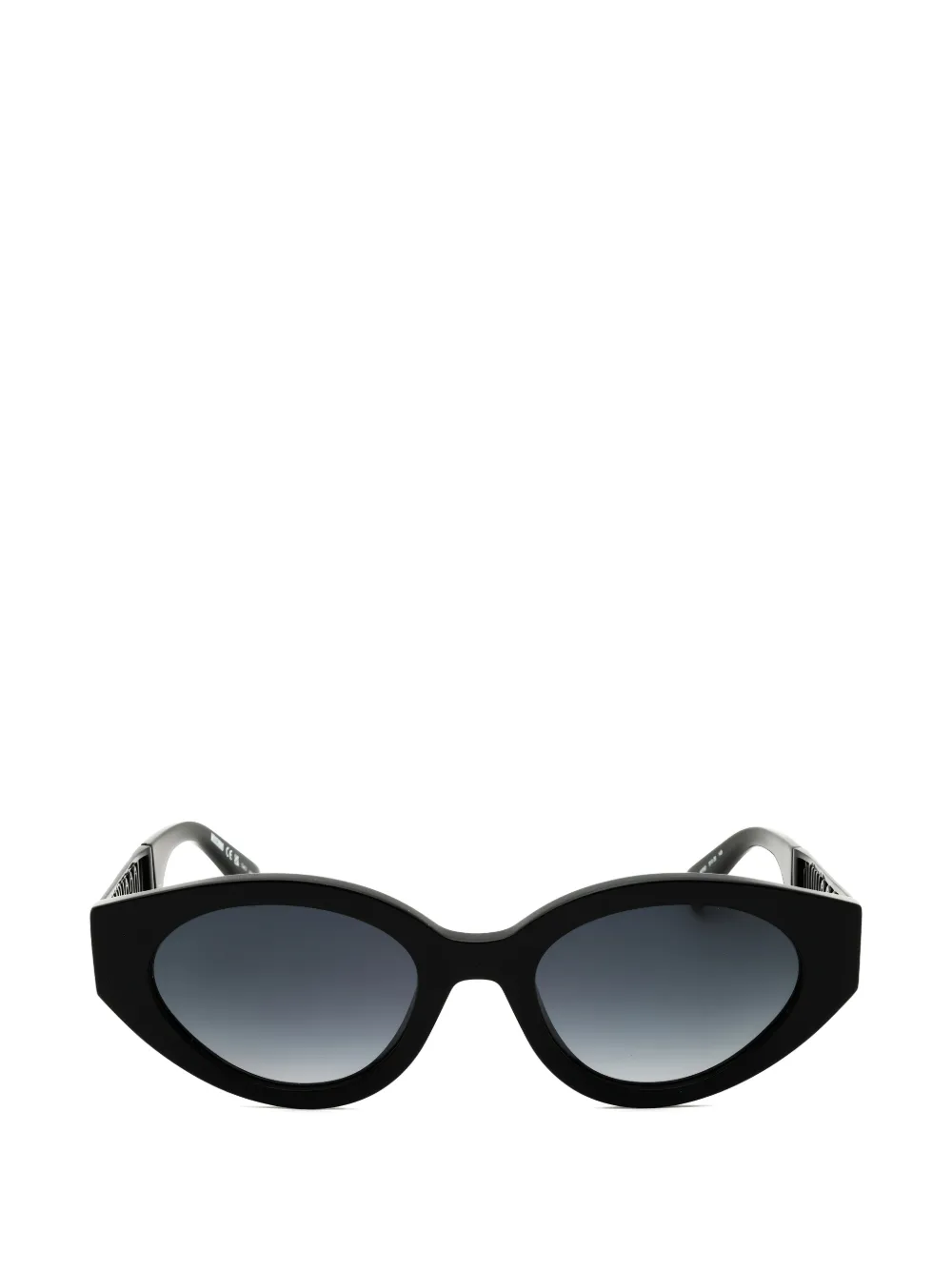 Moschino logo-arm geometric-frame sunglasses