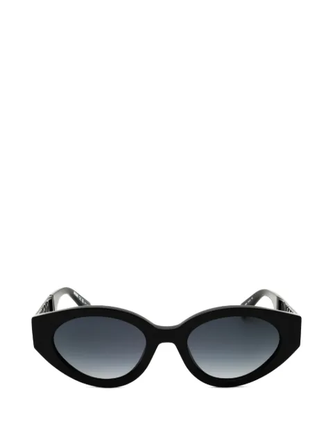 Moschino logo-arm geometric-frame sunglasses