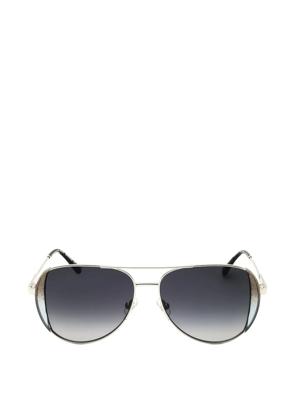 Kate Spade glitter-detail pilot-frame sunglasses - Argento