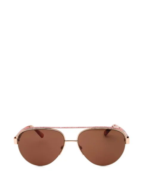 Bebe glitter-detail pilot sunglasses