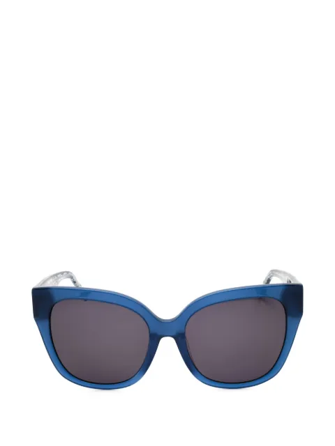 Bebe lace-pattern round-frame sunglasses