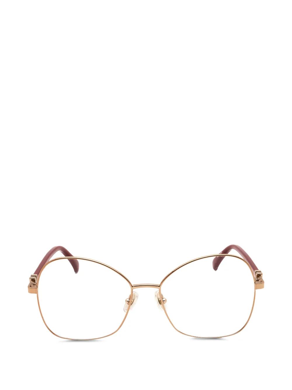 Max Mara oversized geometric-frame glasses