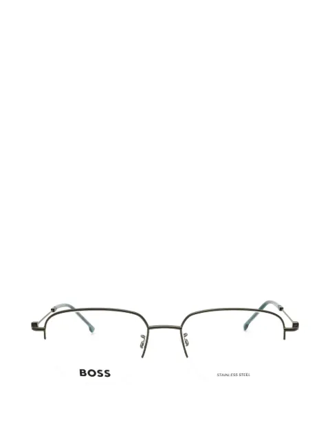 BOSS geometric-frame glasses