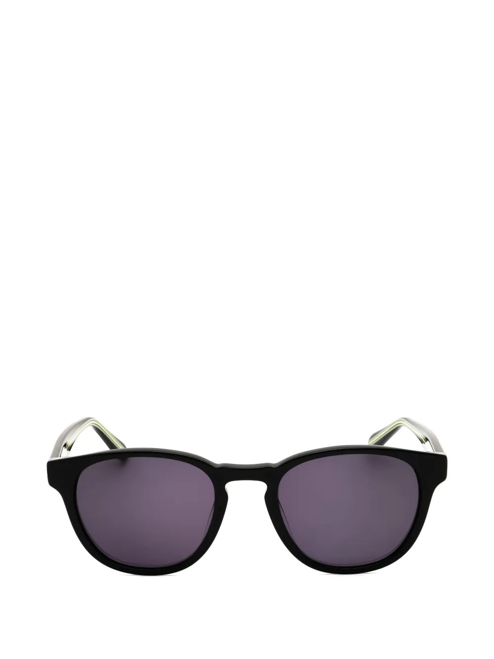 Spyder Round-frame Sunglasses In Black
