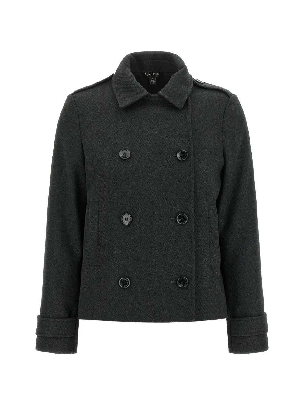 Lauren Ralph Lauren double-breasted wool-blend coat - Grigio