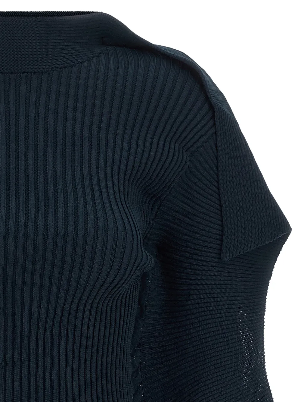 Issey Miyake Prance top met sculpturale mouwen Blauw