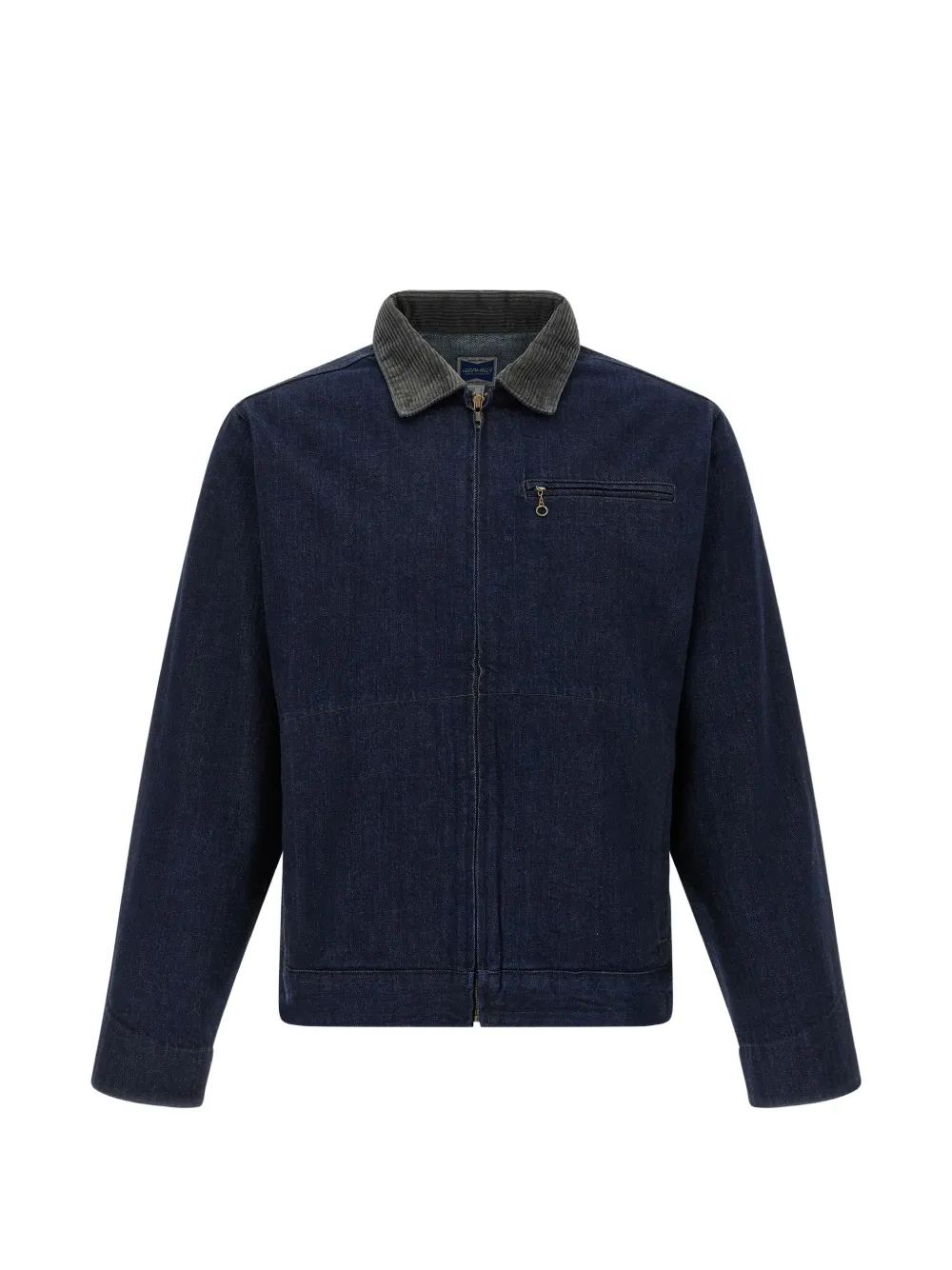 Gramicci corduroy-collar Japanese denim jacket