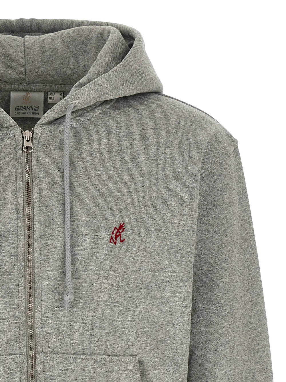 Gramicci One Point hoodie met rits Grijs
