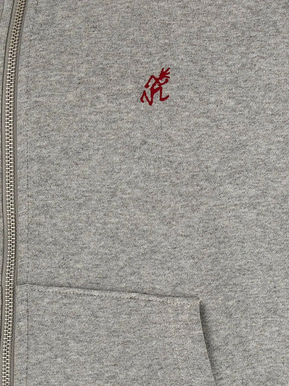 Gramicci One Point hoodie met rits Grijs