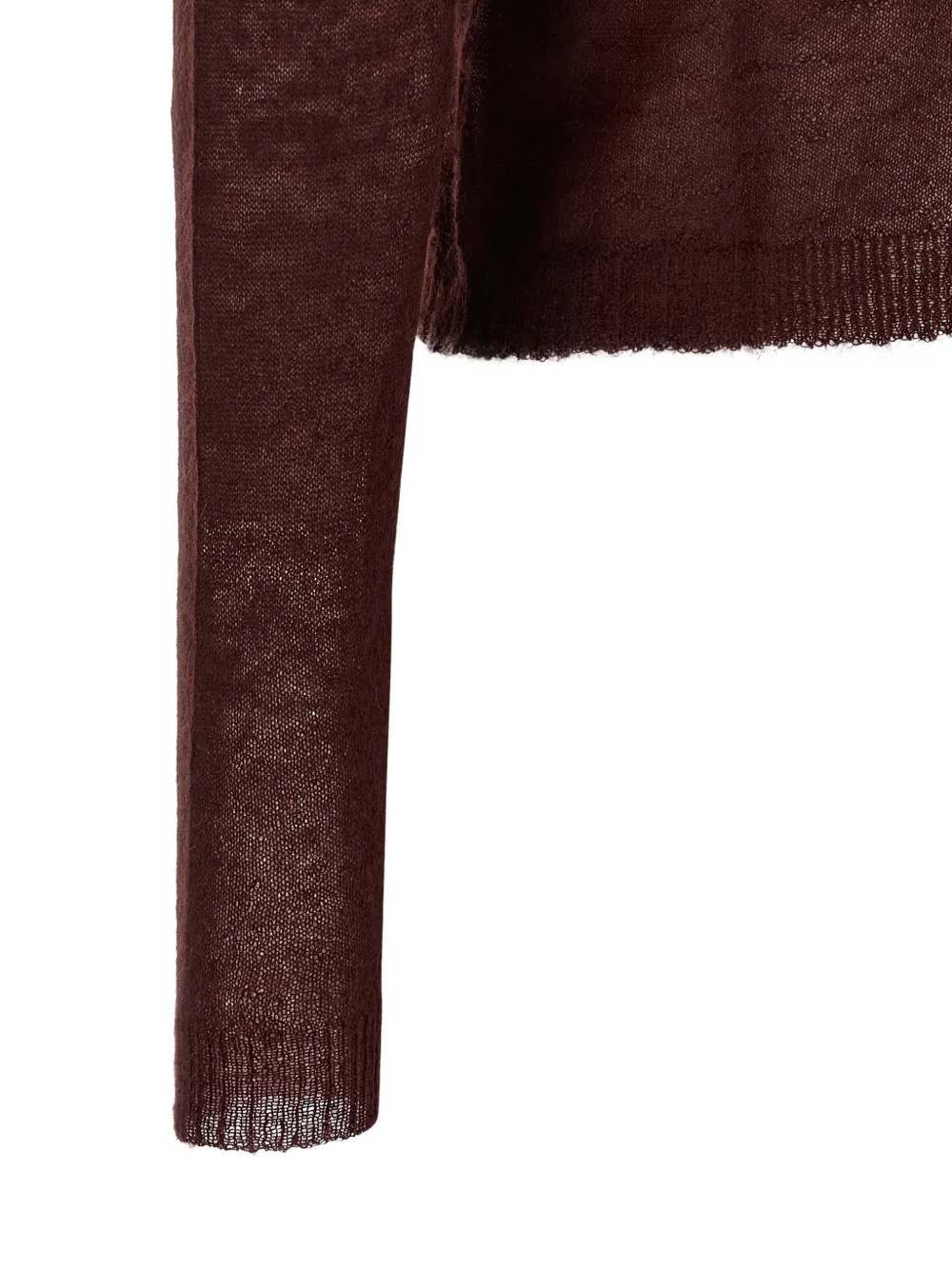 Alberta Ferretti Cropped trui met ruches Rood