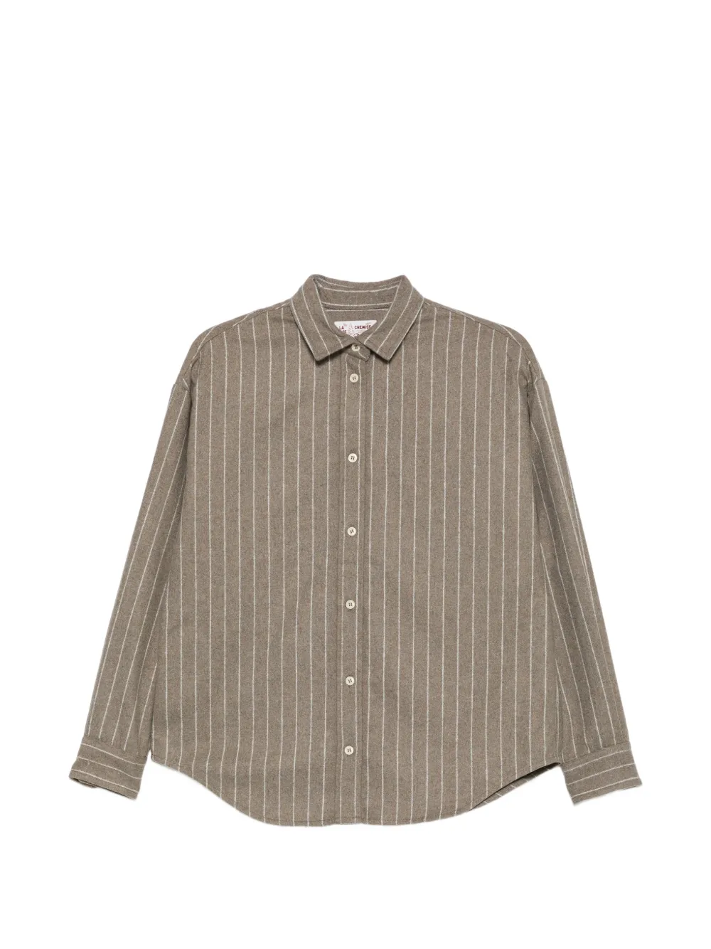 MC2 Saint Barth pinstripe-pattern crystal-embellished shirt